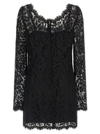 Black Cotton Short Dress