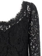 Black Cotton Short Dress