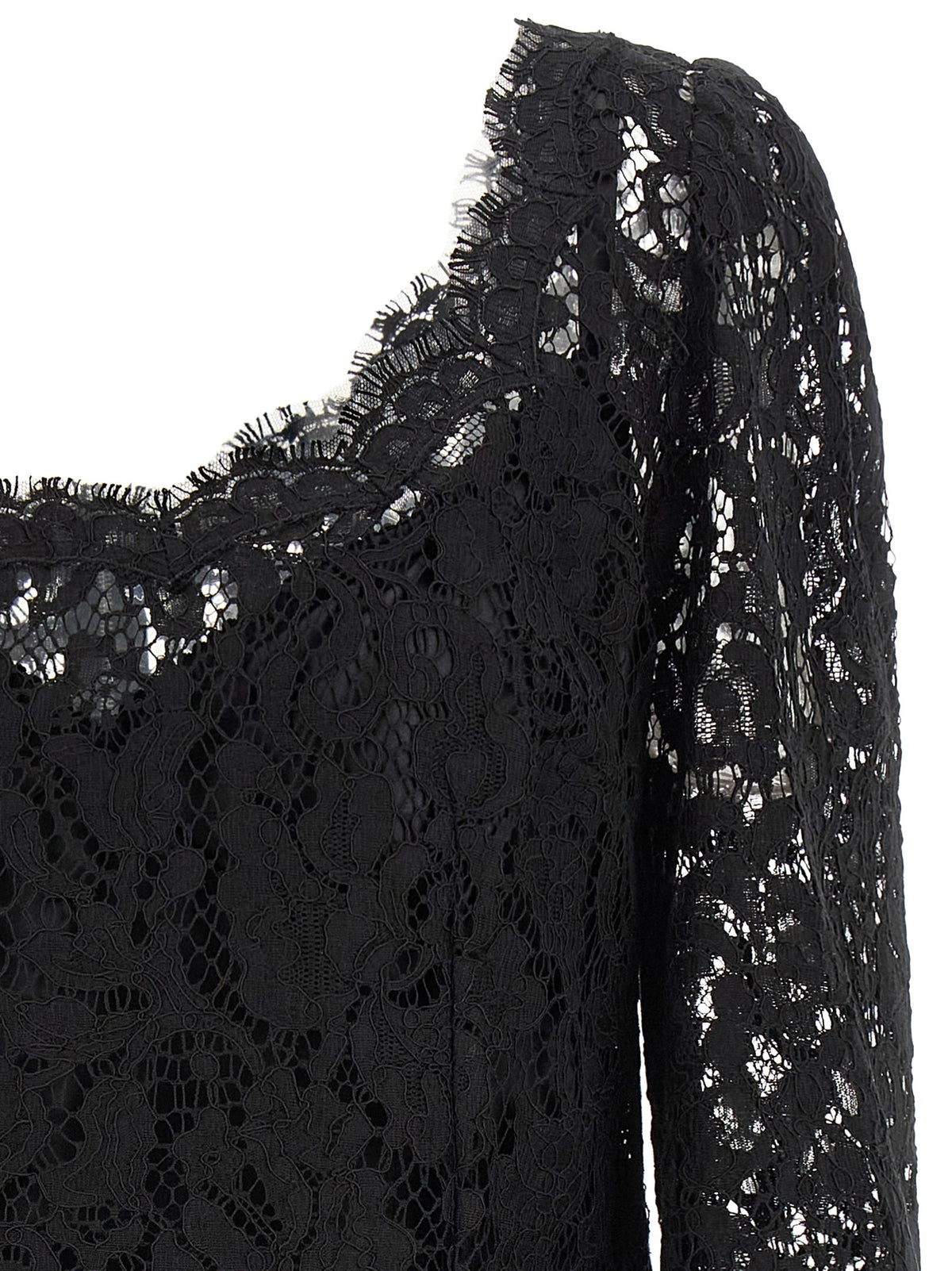 Black Cotton Short Dress