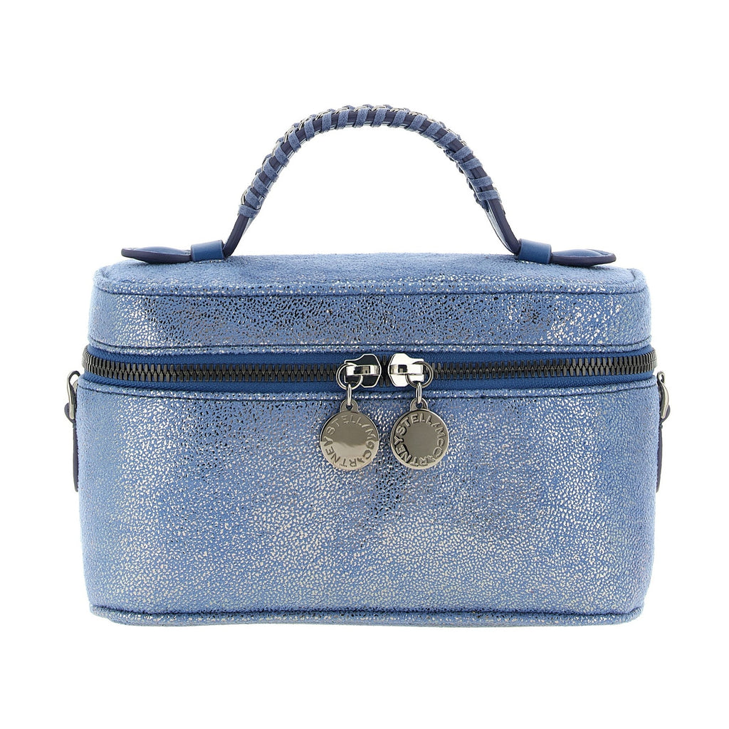 Blue Polyester Crossbody Bag