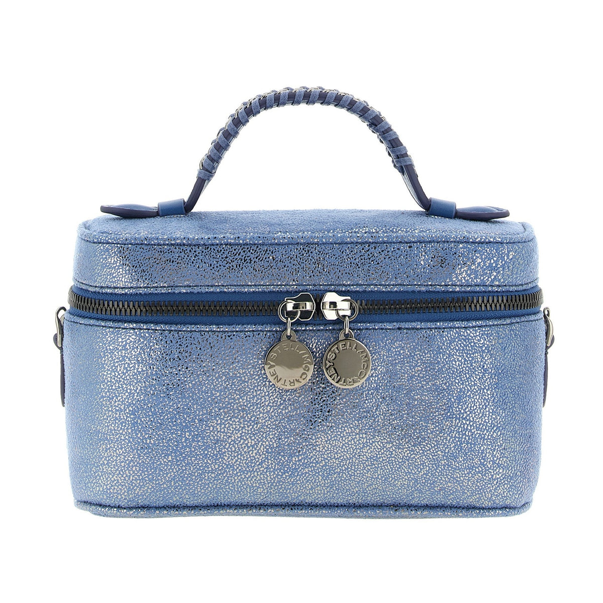 Blue Polyester Crossbody Bag