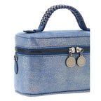 Blue Polyester Crossbody Bag