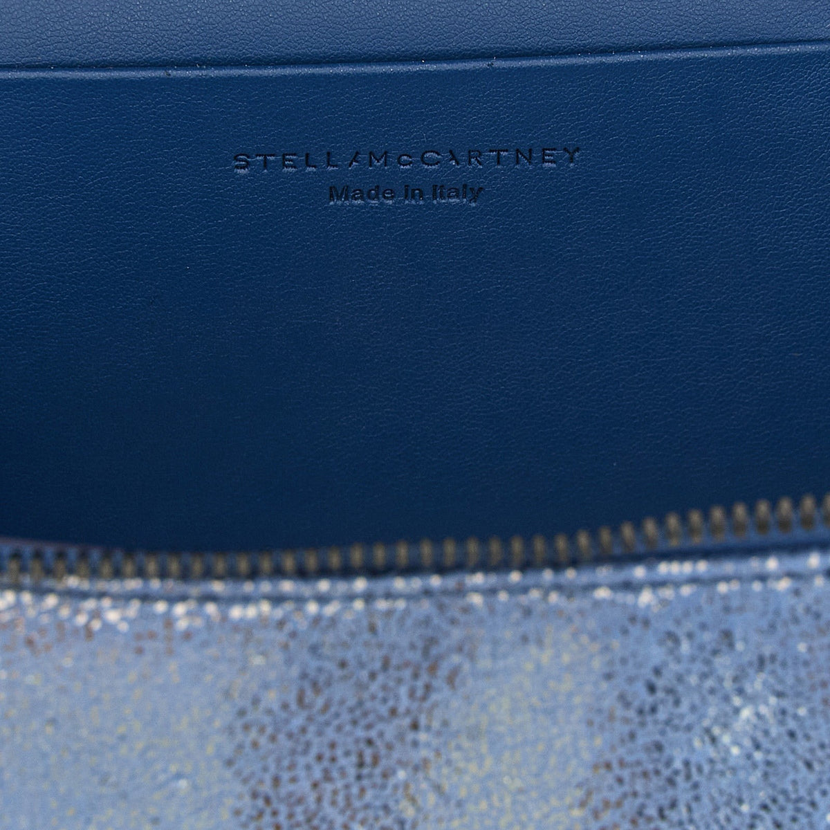 Blue Polyester Crossbody Bag