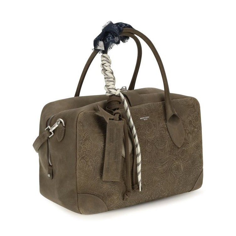 Brown Calf Leather Bos Taurus Handbag