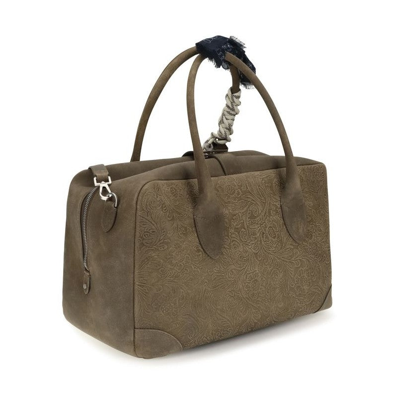 Brown Calf Leather Bos Taurus Handbag