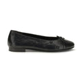 Black Calf Leather Bos Taurus Ballet Flats