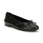 Black Calf Leather Bos Taurus Ballet Flats