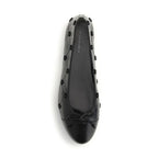 Black Calf Leather Bos Taurus Ballet Flats
