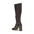 Black Calf Leather Bos Taurus High Heel Boots