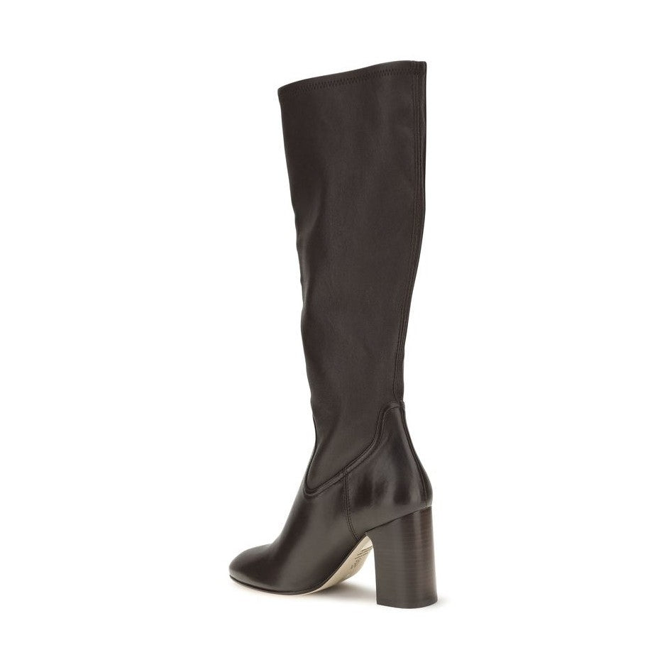 Black Calf Leather Bos Taurus High Heel Boots