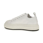 White Polyethylene Platform Sneakers