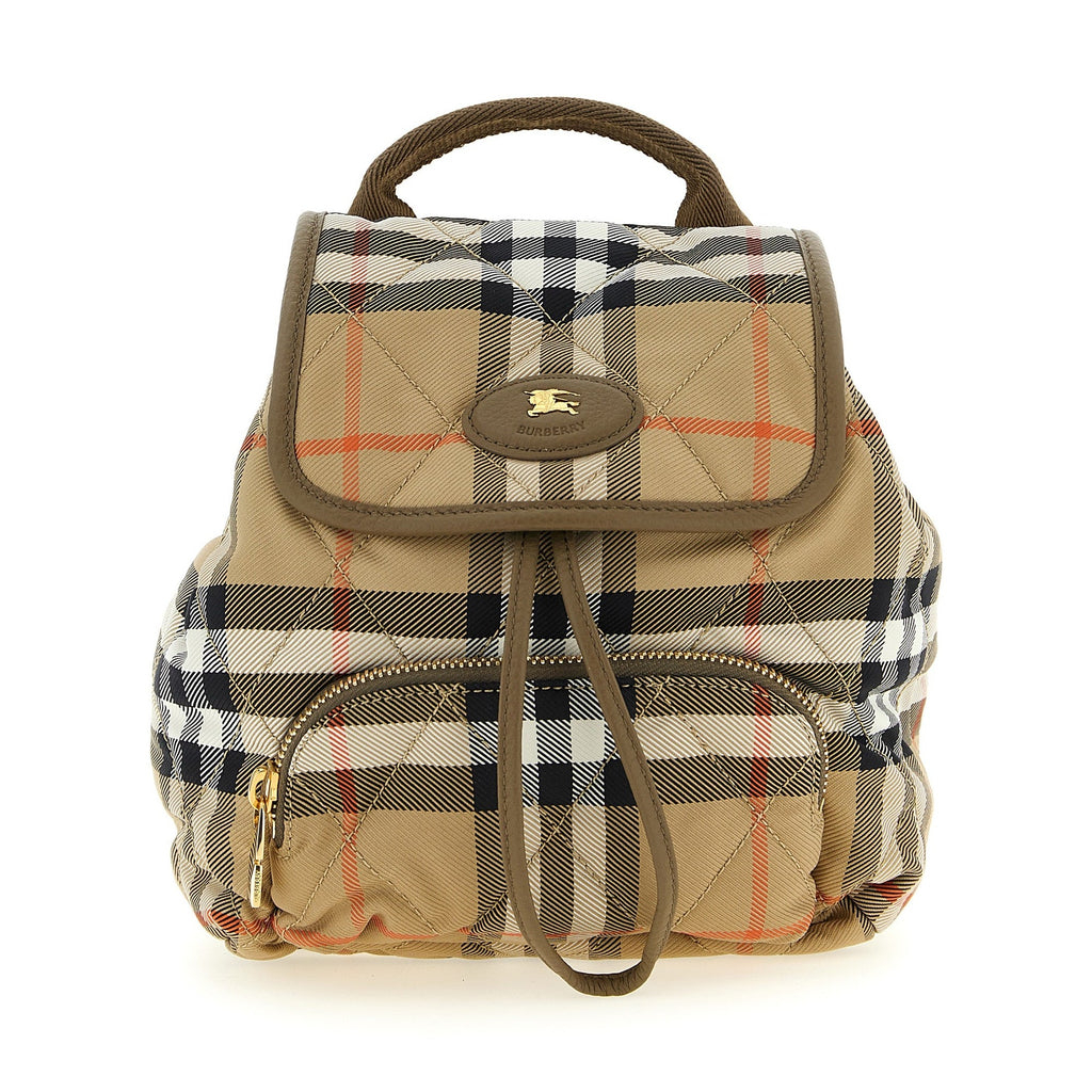 Beige Polyamide Backpack