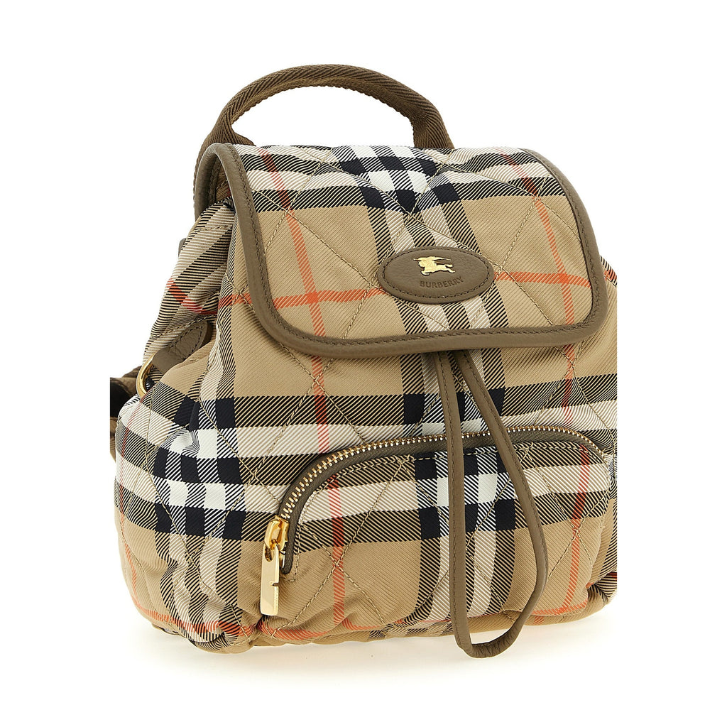 Beige Polyamide Backpack