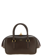 Brown Lamb Leather Handbag