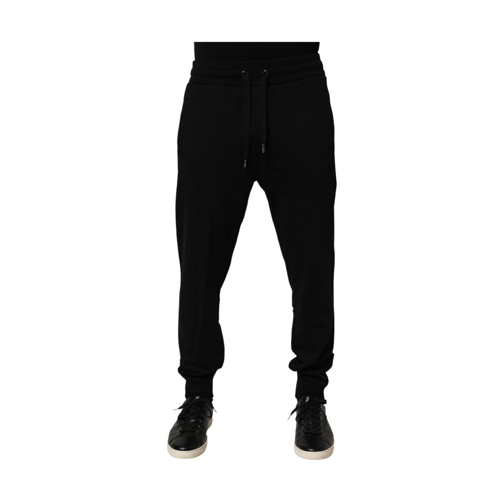Black Cotton Jogger Men Sweatpants Pants