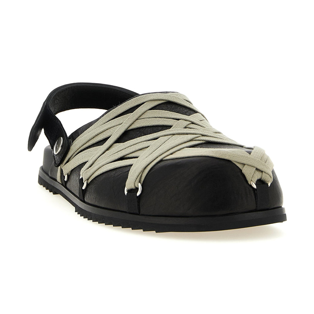 Black Ramie Mules