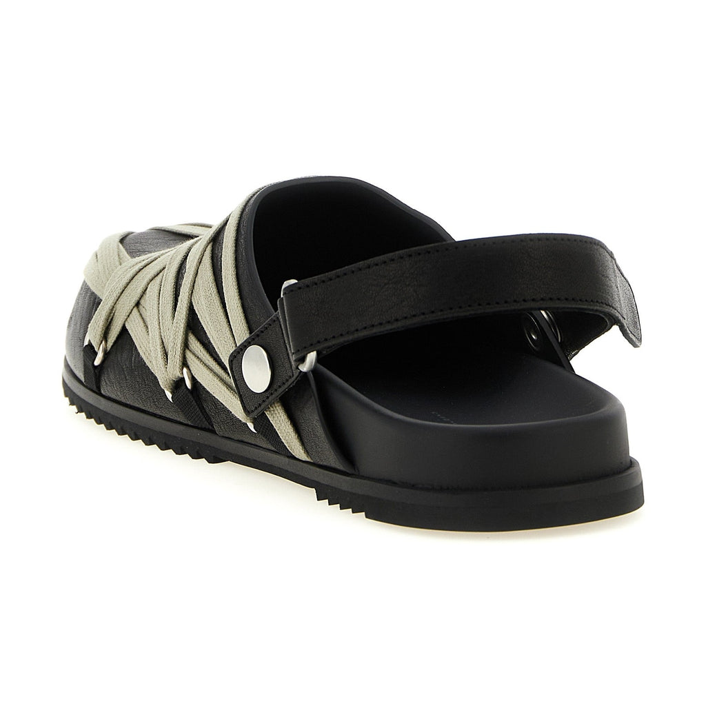 Black Ramie Mules