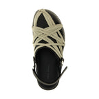 Black Ramie Mules