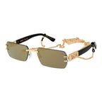 Gold Metal Sunglasses