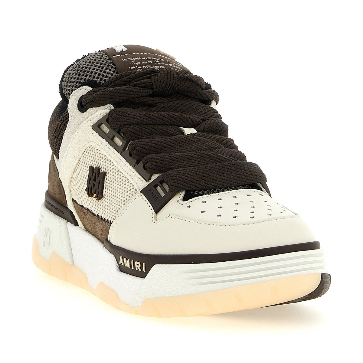 Brown Calfskin Chunky Sneakers