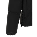 Black Polyamide Full-Length Jacket