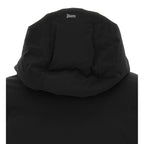 Black Polyamide Full-Length Jacket