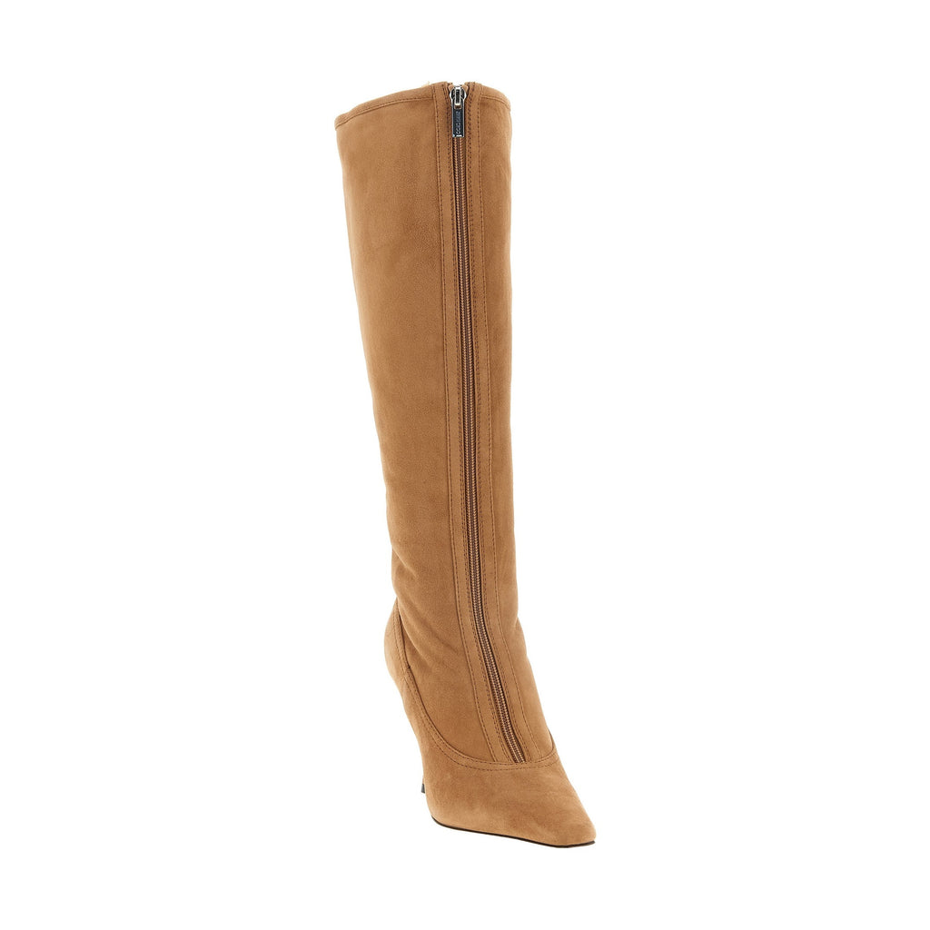 Beige Lamb Leather Over The Knee
