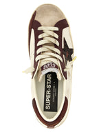 Bordeaux Leather Low Top Sneakers