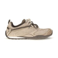 Beige Suede Leather Athletic Sneakers