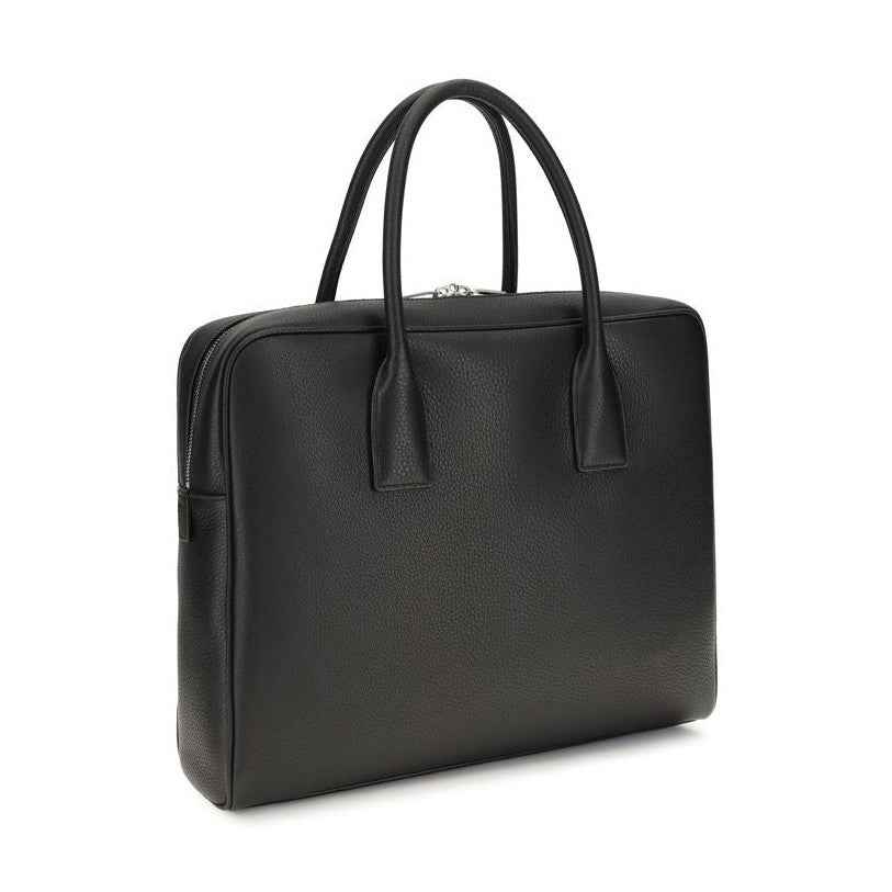 Black Calf Leather Bos Taurus Handbag