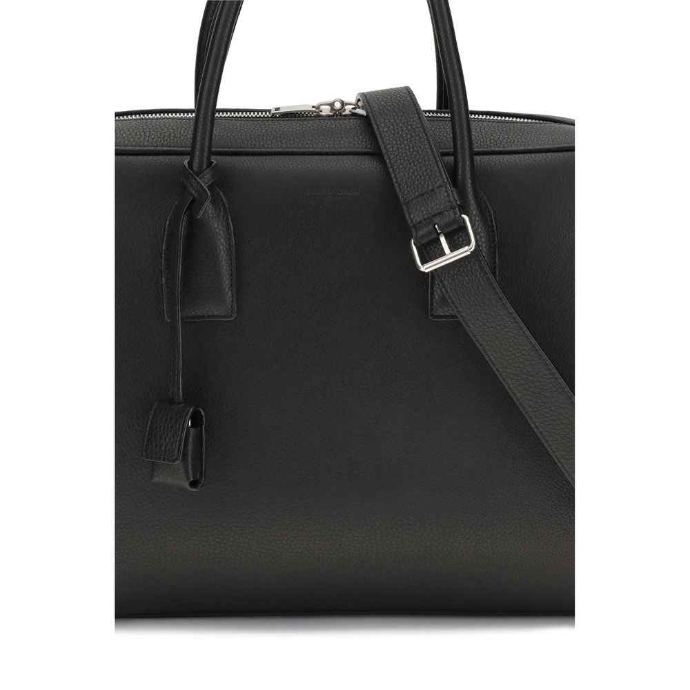 Black Calf Leather Bos Taurus Handbag