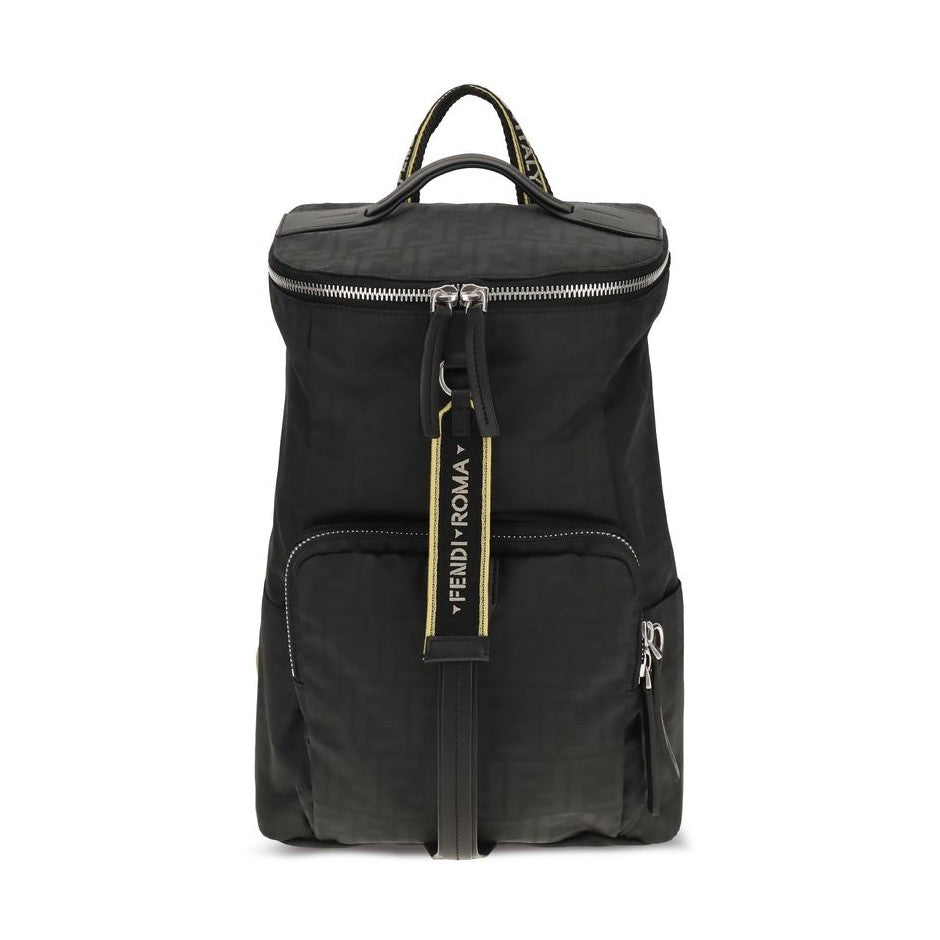 Black Polyester Backpack