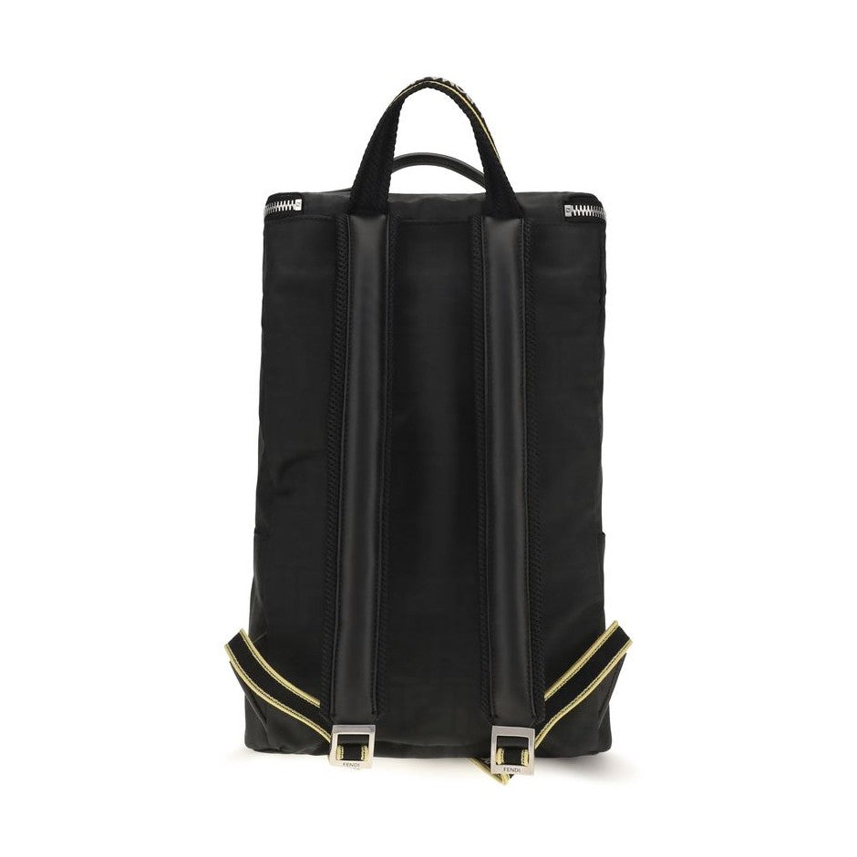 Black Polyester Backpack