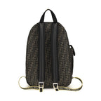 Brown Polyester Backpack