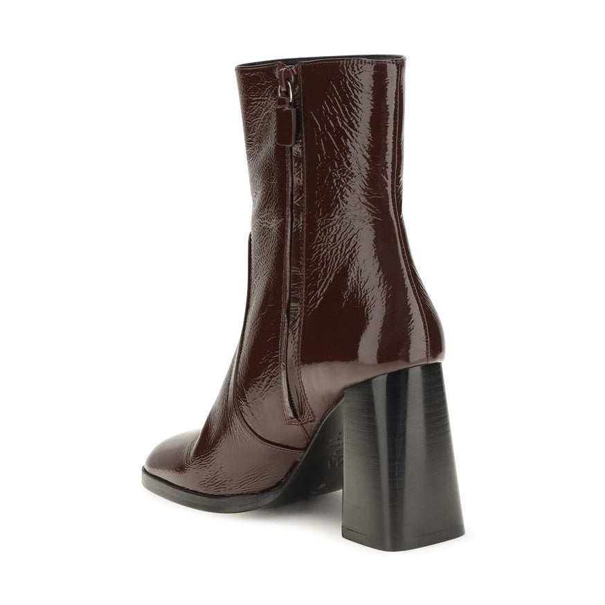 Bordeaux Calf Leather Bos Taurus Ankle Boots