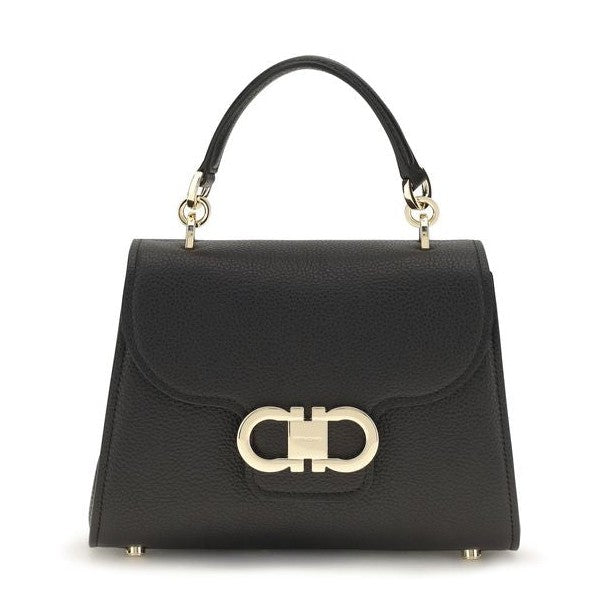 Black Calf Leather Bos Taurus Handbag