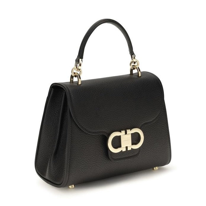 Black Calf Leather Bos Taurus Handbag