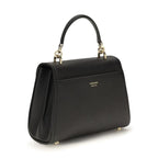Black Calf Leather Bos Taurus Handbag