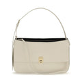 Beige Calf Leather Bos Taurus Shoulder Bag