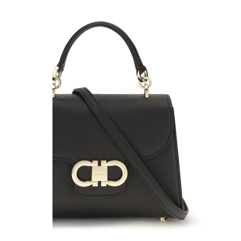 Black Calf Leather Bos Taurus Handbag
