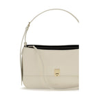 Beige Calf Leather Bos Taurus Shoulder Bag