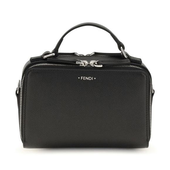 Black Calf Leather Bos Taurus Handbag