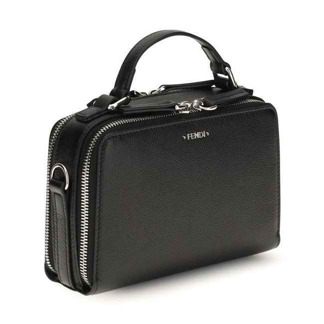 Black Calf Leather Bos Taurus Handbag