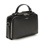 Black Calf Leather Bos Taurus Handbag