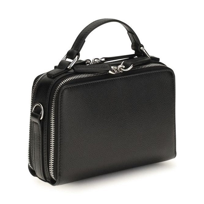 Black Calf Leather Bos Taurus Handbag