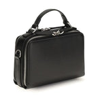 Black Calf Leather Bos Taurus Handbag