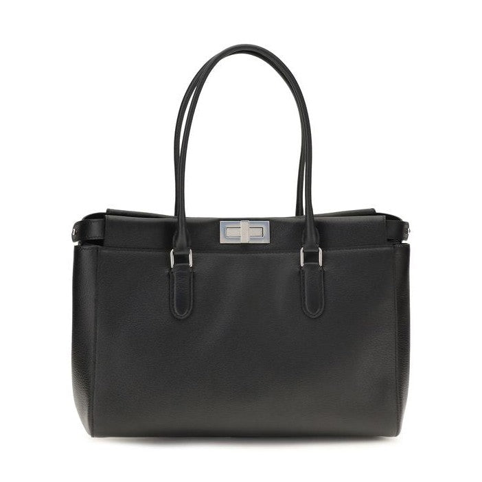 Black Calf Leather Bos Taurus Shoulder Bag