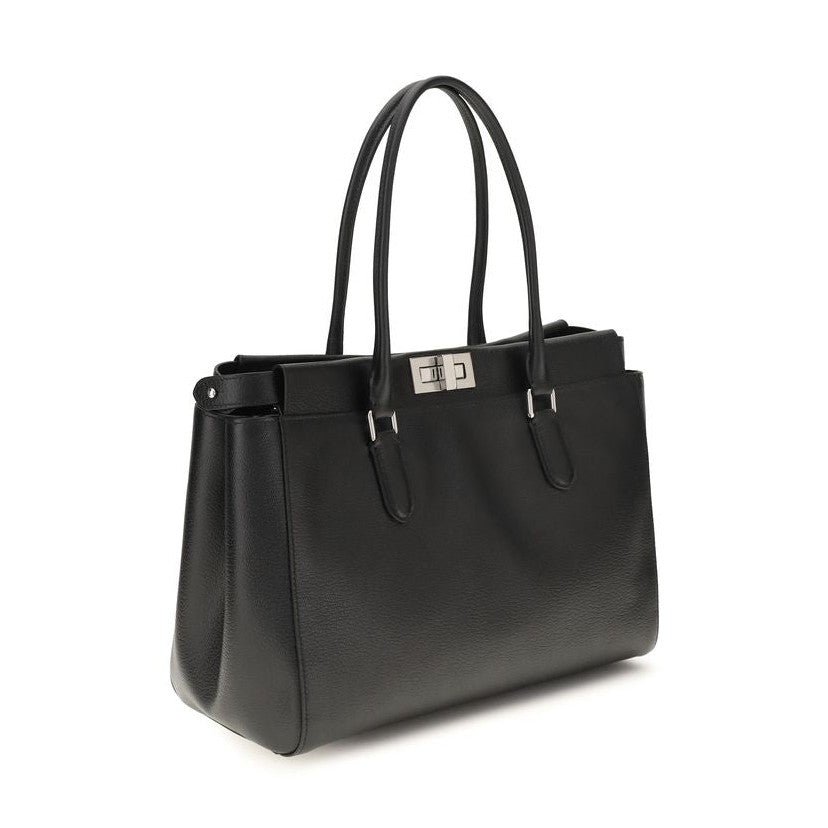 Black Calf Leather Bos Taurus Shoulder Bag