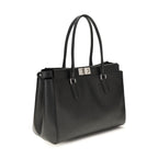 Black Calf Leather Bos Taurus Shoulder Bag