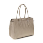 Beige Calf Leather Bos Taurus Shoulder Bag